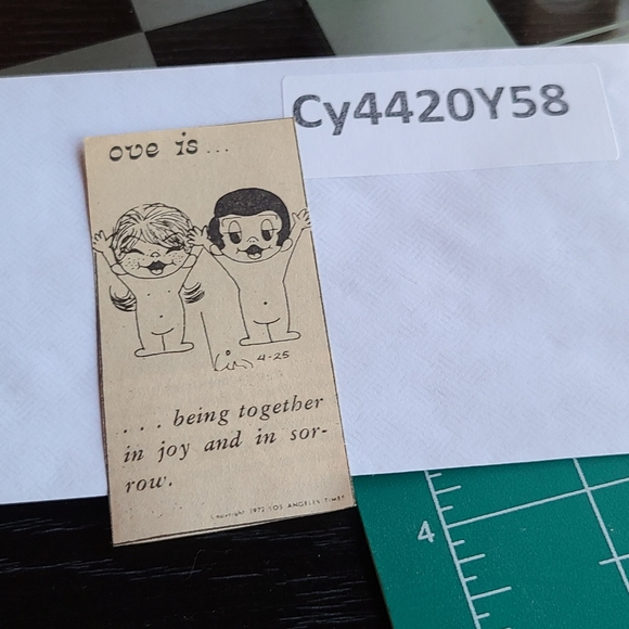 NewsPaper Clipping Love is - Picture 5 of 5